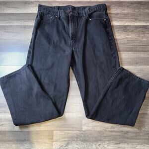 Levi’s 550 Jeans Mens 42x34 Black Relaxed Fit Vintage Y2K Faded Denim Pants